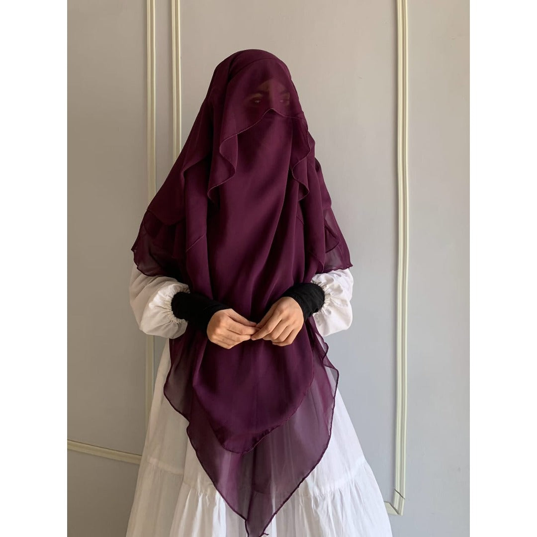 Princess Khimar – Premium Chiffon Elegance