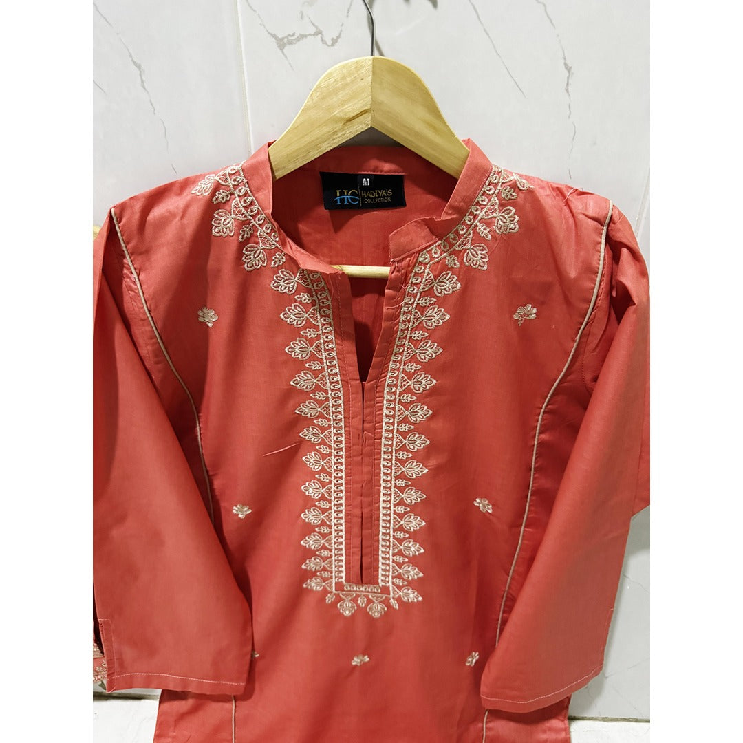 Embroidered Cotton Partywear 2-Piece