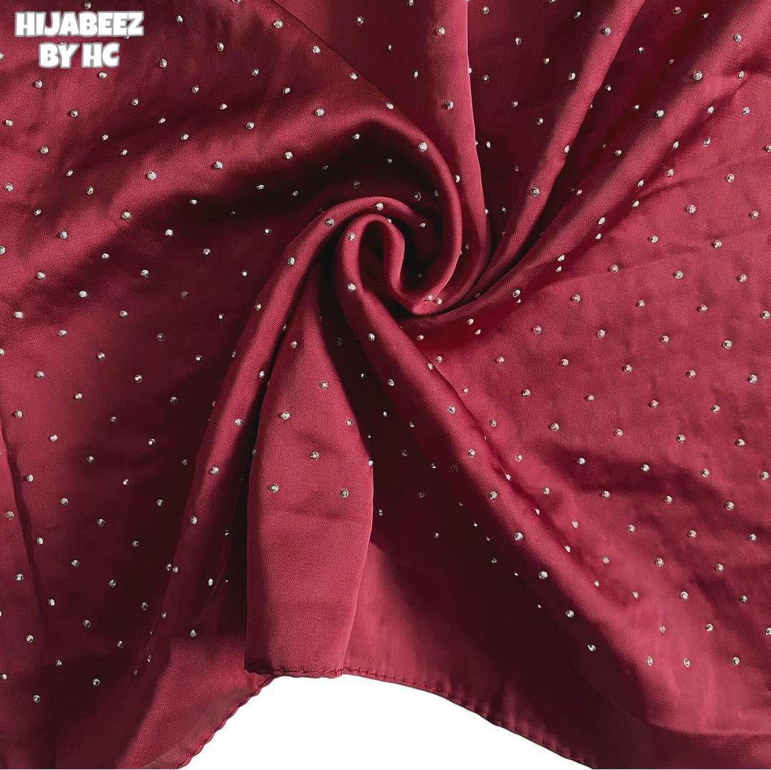 SLIK HIJAB WITH DIAMOND STONE ALL OVER