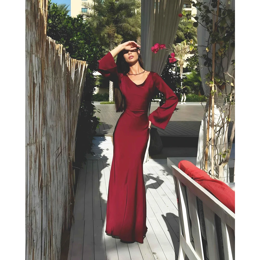 Luxury Shalmoz Silk Maxi Dress – Elegant Bodycon Fit