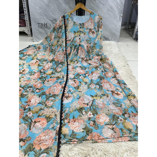 Elegant Chiffon Maxi with Matching Dupatta – New Arrival ✨