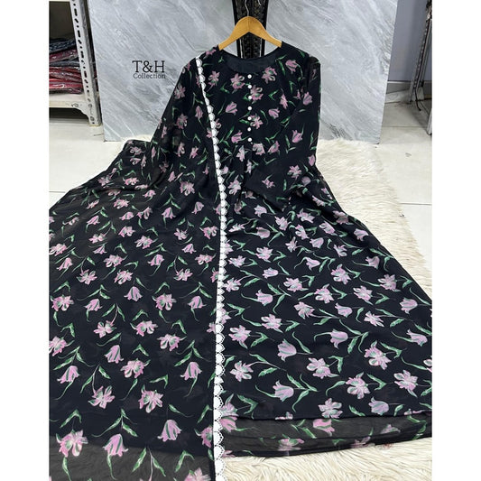 Elegant Chiffon Maxi with Matching Dupatta – New Arrival ✨