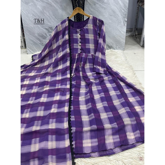 Elegant Chiffon Maxi with Matching Dupatta – New Arrival ✨