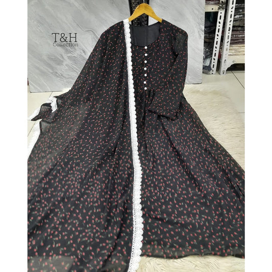 Elegant Chiffon Maxi with Matching Dupatta – New Arrival ✨