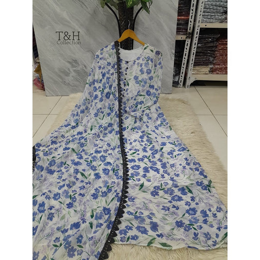 Elegant Chiffon Maxi with Matching Dupatta – New Arrival ✨